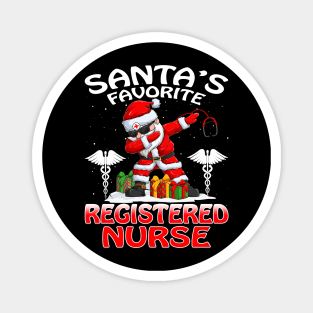 Santas Favorite Registered Nurse Christmas T Shirt Magnet